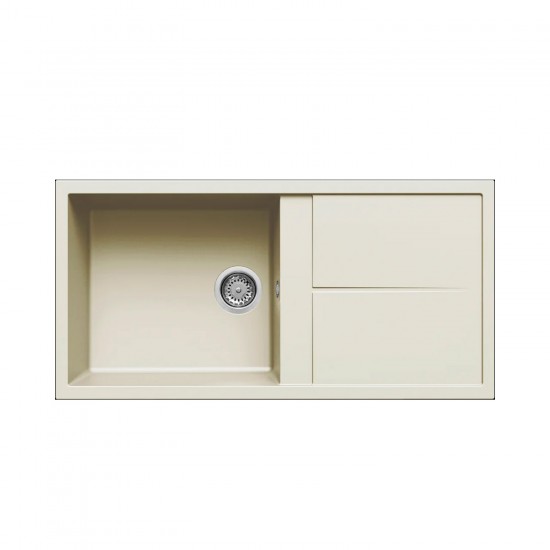 Νεροχύτης κουζίνας UNICO 480 Bianco Antico 62 ELLECI 100x50cm