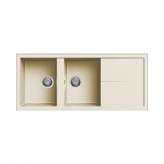 Νεροχύτης κουζίνας UNICO 500 Bianco Antico 62 ELLECI 116x50cm