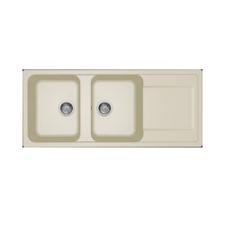 Νεροχύτης κουζίνας LIFE 500 Bianco Antico 62 ELLECI 116x50cm Νεροχύτης κουζίνας LIFE 500 Bianco Antico 62 ELLECI 116x50cm
