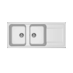 Νεροχύτης κουζίνας LIFE 500 Bianco 68 ELLECI 116x50cm Νεροχύτης κουζίνας LIFE 500 Bianco 68 ELLECI 116x50cm