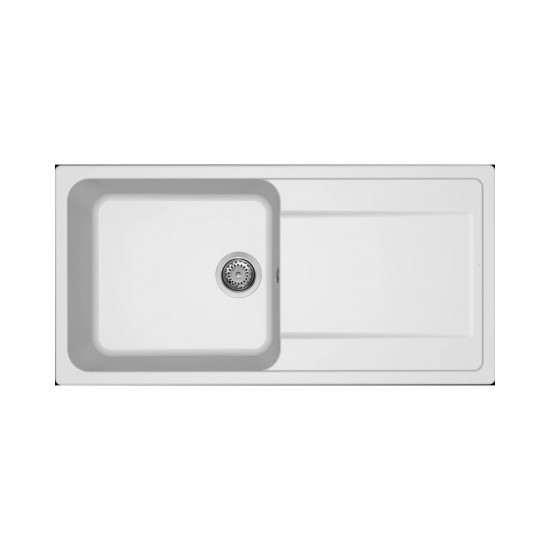 Νεροχύτης κουζίνας LIFE 480 Bianco 68 ELLECI 100x50cm
