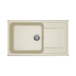 Νεροχύτης κουζίνας LIFE 410 Bianco Antico 62 ELLECI 86x50cm