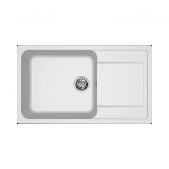 Νεροχύτης κουζίνας LIFE 410 Bianco 68 ELLECI 86x50cm