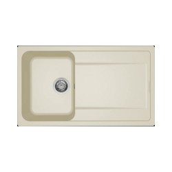 Νεροχύτης κουζίνας LIFE 400 Bianco Antico 62 ELLECI 86x50cm