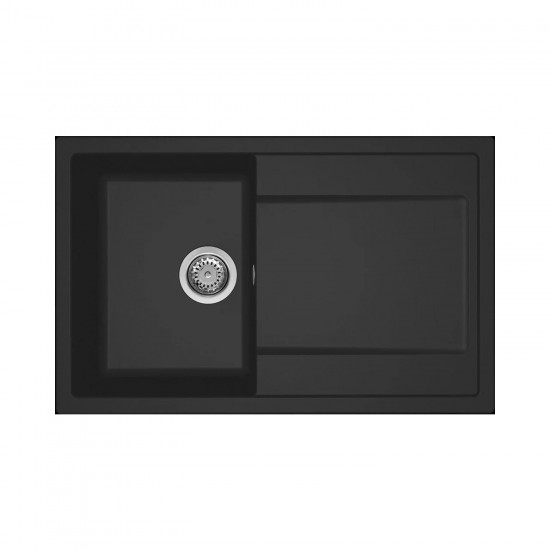 Νεροχύτης κουζίνας LIFE 300 Nero 40 ELLECI 79x50cm