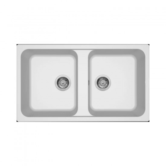Νεροχύτης κουζίνας LIFE 450 Bianco 68 ELLECI 86x50cm Νεροχύτης κουζίνας LIFE 450 Bianco 68 ELLECI 86x50cm