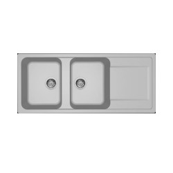 Νεροχύτης κουζίνας LIFE 500 Aluminium 79 ELLECI 116x50cm Νεροχύτης κουζίνας LIFE 500 Aluminium 79 ELLECI 116x50cm