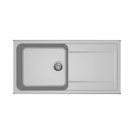 Νεροχύτης κουζίνας LIFE 480 Aluminium 79 ELLECI 100x50cm
