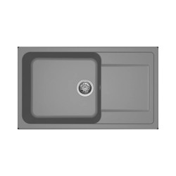 Νεροχύτης κουζίνας LIFE 410 Titanium 73 ELLECI 86x50cm