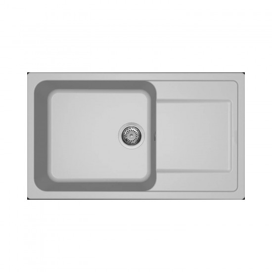 Νεροχύτης κουζίνας LIFE 410 Aluminium 79 ELLECI 86x50cm