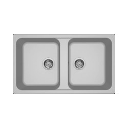 Νεροχύτης κουζίνας LIFE 450 Aluminium 79 ELLECI 86x50cm