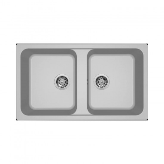Νεροχύτης κουζίνας LIFE 450 Aluminium 79 ELLECI 86x50cm Νεροχύτης κουζίνας LIFE 450 Aluminium 79 ELLECI 86x50cm