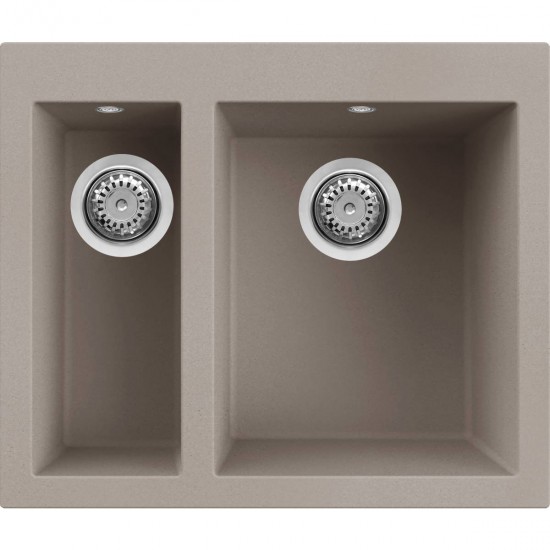 Νεροχύτης κουζίνας QUADRA 150 Tortora 43 ELLECI 59x50cm Νεροχύτης κουζίνας QUADRA 150 Tortora 43 ELLECI 59x50cm