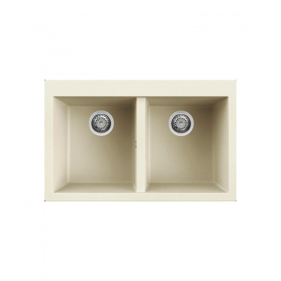 Νεροχύτης κουζίνας QUADRA 350 Bianco Antico 62 ELLECI 79x50cm Νεροχύτης κουζίνας QUADRA 350 Bianco Antico 62 ELLECI 79x50cm