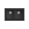 Νεροχύτης κουζίνας QUADRA 350 Nero 40 ELLECI 79x50cm