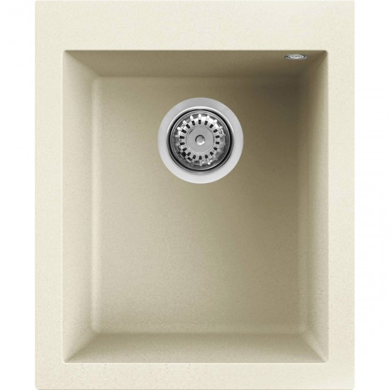 Νεροχύτης κουζίνας QUADRA 100 Bianco Antico 62 ELLECI 41x50cm Νεροχύτης κουζίνας QUADRA 100 Bianco Antico 62 ELLECI 41x50cm