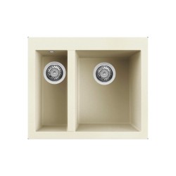 Νεροχύτης κουζίνας QUADRA 150 Bianco Antico 62 ELLECI 59x50cm Νεροχύτης κουζίνας QUADRA 150 Bianco Antico 62 ELLECI 59x50cm