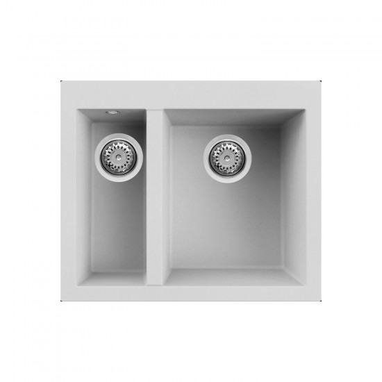 Νεροχύτης κουζίνας QUADRA 150 Bianco 68 ELLECI 59x50cm Νεροχύτης κουζίνας QUADRA 150 Bianco 68 ELLECI 59x50cm
