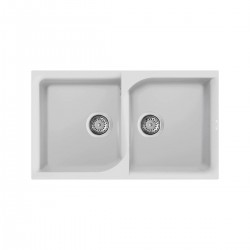 Νεροχύτης κουζίνας EGO 450 Bianco 68 ELLECI 86x50cm Νεροχύτης κουζίνας EGO 450 Bianco 68 ELLECI 86x50cm