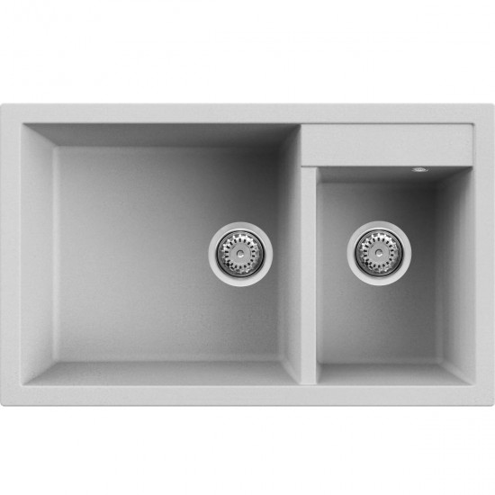Νεροχύτης κουζίνας QUADRA 440 Aluminium 79 ELLECI 81,5x50cm Νεροχύτης κουζίνας QUADRA 440 Aluminium 79 ELLECI 81,5x50cm