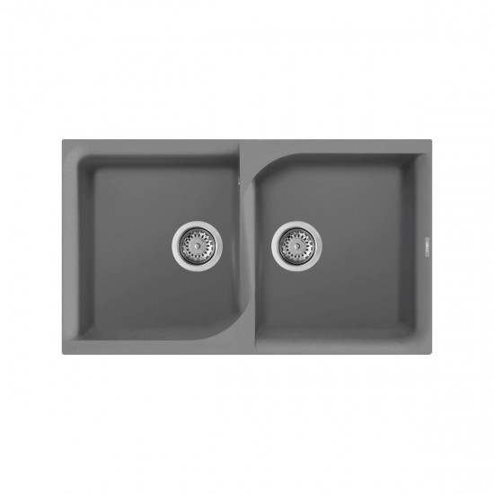 Νεροχύτης κουζίνας EGO 450 Titanium 73 ELLECI 86x50cm Νεροχύτης κουζίνας EGO 450 Titanium 73 ELLECI 86x50cm