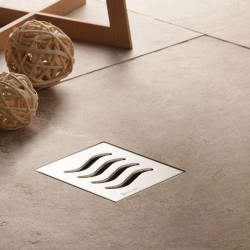 Ανοξείδωτο σιφόνι δαπέδου Confluo DRY 2 PESTAN 10x10cm Ανοξείδωτο σιφόνι δαπέδου Confluo DRY 2 PESTAN 10x10cm