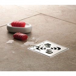 Ανοξείδωτο σιφόνι δαπέδου Confluo SQUARE 3 PESTAN 15x15cm Ανοξείδωτο σιφόνι δαπέδου Confluo SQUARE 3 PESTAN 15x15cm