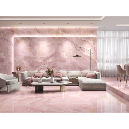 Πλακάκι Onyx Rose Pulido 60X120 Baldocer Ροζ Γυαλιστερό Μαρμαριζέ Πλακάκι Onyx Rose Pulido 60X120 Baldocer Ροζ Γυαλιστερό Μαρμαριζέ