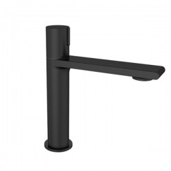 Μπαταρία Νιπτήρος Orabella Elegance Progressive 10215 Μαύρο Ματ Με Βαλβίδα Clic Clac