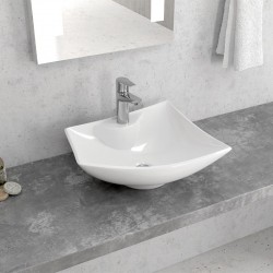 Επικαθήμενος Νιπτήρας Μπάνιου Karag 43.5x39.5cm LT 1011 Λευκός