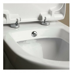 Λεκάνη Κρεμαστή Cerastyle City Rimless 01910Α-97 με Μπιντέ με Κάλυμμα Αντιβακτηριακό Slim Soft Close Πορσελάνης Γκρί Ματ Λεκάνη Κρεμαστή Cerastyle City Rimless 01910Α-97 με Μπιντέ με Κάλυμμα Αντιβακτηριακό Slim Soft Close Πορσελάνης Γκρί Ματ