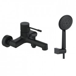 Μπαταρία Λουτρού Orabella Terra 10186 Black Matt Με Τηλέφωνο 