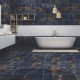 Πλακάκι Caballo Blue 60Χ120 Μπλε Γυαλιστερό Rettificato