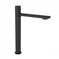 Μπαταρία Νιπτήρος Ψηλή Orabella Elegance Progressive 10216 Μαύρο Ματ Με Βαλβίδα Clic Clac