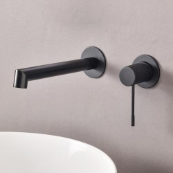 Μπαταρία Νιπτήρος Εντοιχισμού Orabella Terra 10187 Black Matt 