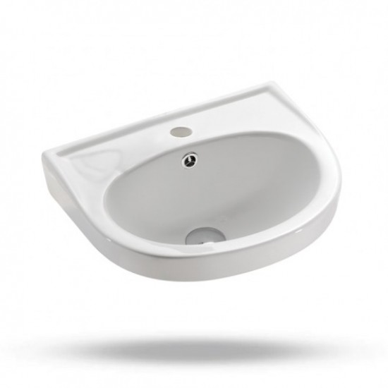 Νιπτήρας Κρεμαστός Πορσελάνης 42x37cm Acquaform Prima 06-02-0302 Λευκός Νιπτήρας Κρεμαστός Πορσελάνης 42x37cm Acquaform Prima 06-02-0302 Λευκός