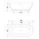 Μπανιέρα ελεύθερης τοποθέτησης Sirene Cusco 165x85cm Λευκό Ματ Μπανιέρα ελεύθερης τοποθέτησης Sirene Cusco 165x85cm Λευκό Ματ