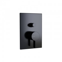 Εντοιχισμένη Μπαταρία Ντουζιέρας 2 Εξόδων Modea Eclipse 00-02015/B Μαύρη Ματ