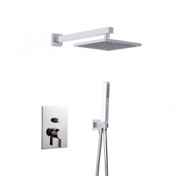 Πλήρες Σετ Ντουζιέρας Εντοιχισμού 2 Εξόδων Modea Eclipse 00-02017 Xρωμέ