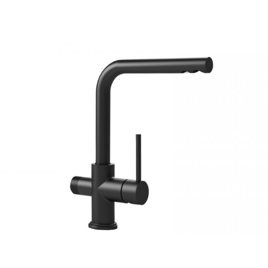 Μπαταρία Κουζίνας Πάγκου Ψηλή Viospiral Line 3 Way 00-02080/3BF Black Matt