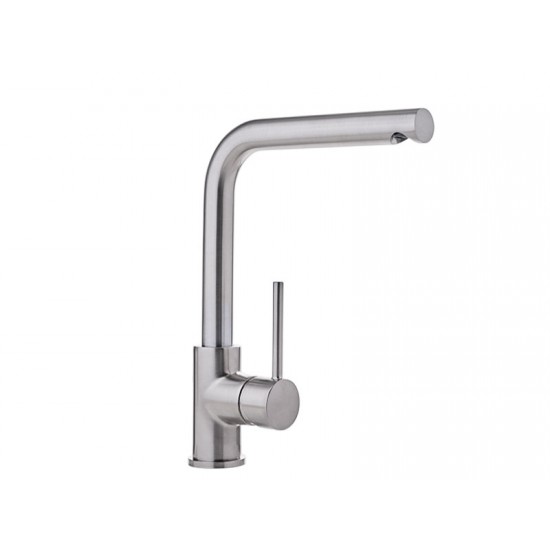 Μπαταρία Κουζίνας Πάγκου Ψηλή Modea Line 00-02080/BN Brushed Nickel Με Υψηλό Περιστρεφόμενο Ρουξούνι