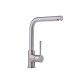 Μπαταρία Κουζίνας Πάγκου Ψηλή Modea Line 00-02080/BN Brushed Nickel Με Υψηλό Περιστρεφόμενο Ρουξούνι