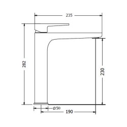 Μπαταρία Νιπτήρα Ψηλή με Ρουξούνι 235 mm Optima Plus Modea 00-2508 Χρωμέ Μπαταρία Νιπτήρα Ψηλή με Ρουξούνι 235 mm Optima Plus Modea 00-2508 Χρωμέ