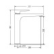 Μπαταρία Νιπτήρα Ψηλή με Ρουξούνι 235 mm Optima Plus Modea 00-2508 Χρωμέ Μπαταρία Νιπτήρα Ψηλή με Ρουξούνι 235 mm Optima Plus Modea 00-2508 Χρωμέ