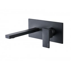 Εντοιχισμένη Μπαταρία Νιπτήρα Αναμεικτική Ορειχάλκινη Modea Pietra 00-06560/B Μαύρη