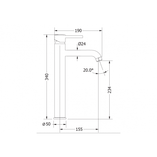 Μπαταρία Νιπτήρος Etna Plus Ψηλή 19x34 Modea 00-07009 Χρωμέ Μπαταρία Νιπτήρος Etna Plus Ψηλή 19x34 Modea 00-07009 Χρωμέ