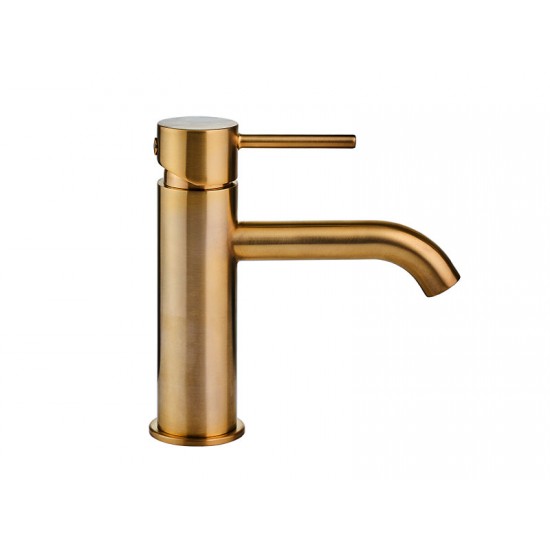 Μπαταρία Νιπτήρος Αναμεικτική Etna Modea Minimal Brushed Gold 00-07010/BG