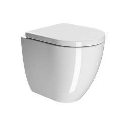 Λεκάνη Δαπε΄δου GSI Pura Swirl Υ.Π. 882000C-300 50 εκ. με Κάλυμμα Αποσπώμενο Duroplast Soft Close Πορσελάνης