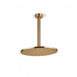 Κεφαλή Ντους 25cm με Βραχίονα Οροφής 20cm Armando Vicario Gold Brushed