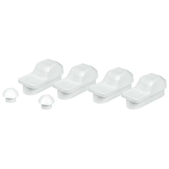 Κάλυμμα Λεκάνης Βακελιτικό Βαρέως Τύπου Elvit D-Shape Λευκό με Μεταλλικά Στηρίγματα και Ειδικά Πέλματα Αρμονία 0017 (41.5-47cm x 35.5cm) 